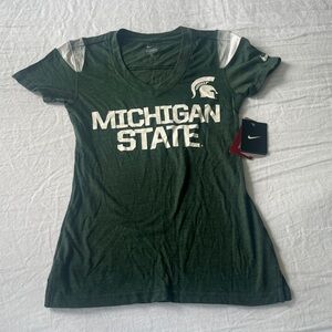 Nike Women's Dark Green Michigan State Tee
